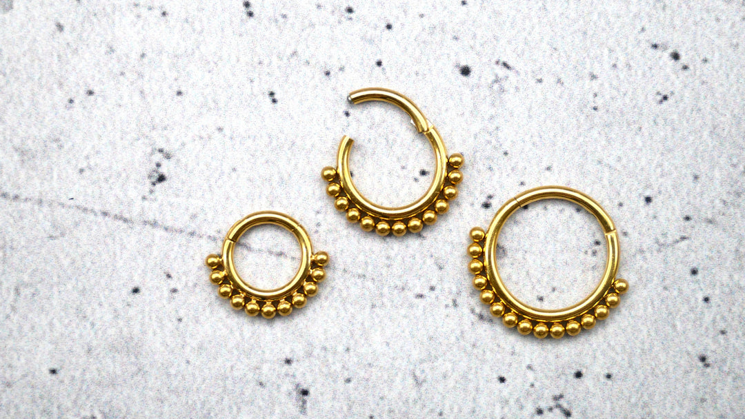 Piercing Ring Septum Chirurgenstahl 1,2mm 16g - 1A/10