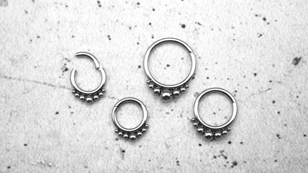 Piercing Ring Septum Chirurgenstahl 1,2mm 16g - 1A/08