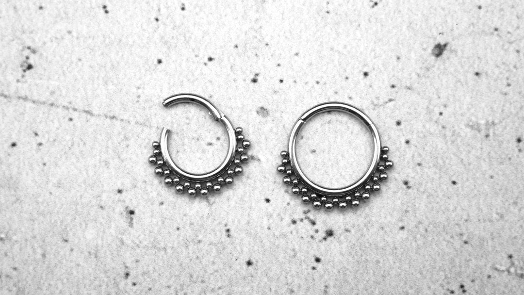 Piercing Ring Septum Chirurgenstahl 1,2mm 16g - 1A/08