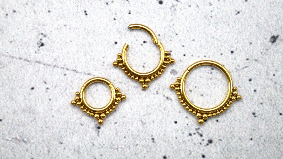 Piercing Ring Septum Chirurgenstahl 1,2mm 16g - 1A/08