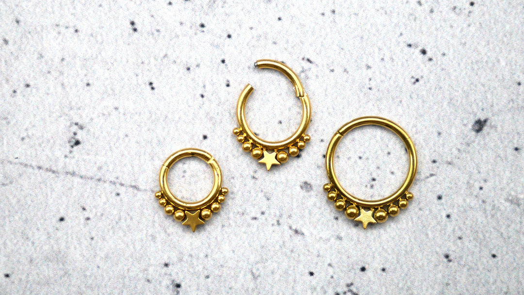 Piercing Ring Septum Chirurgenstahl 1,2mm 16g - 1A/07
