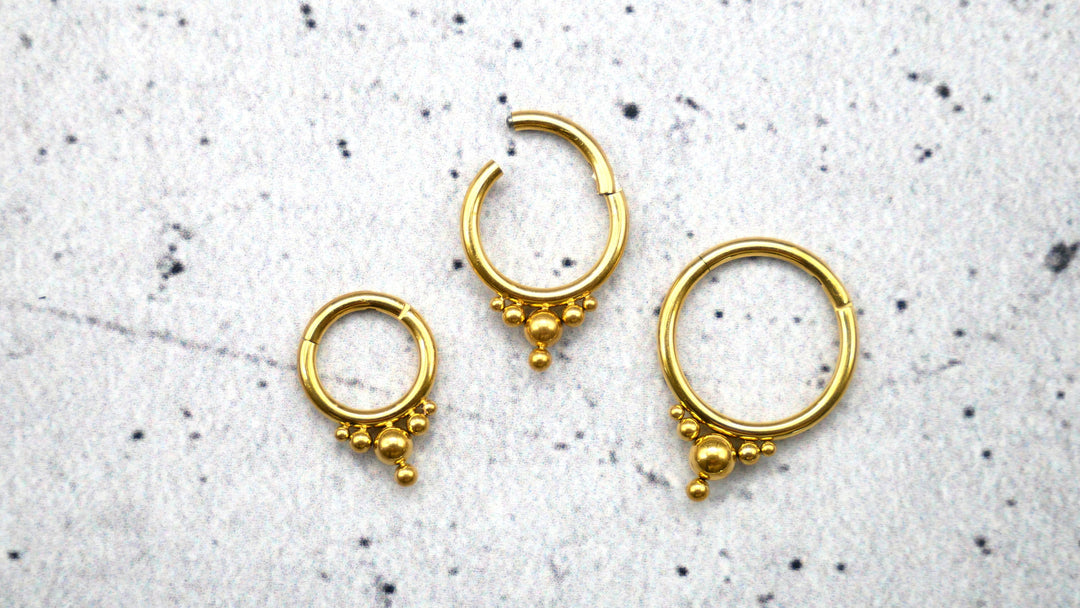 Piercing Ring Septum Chirurgenstahl 1,2mm 16g - 1A/09