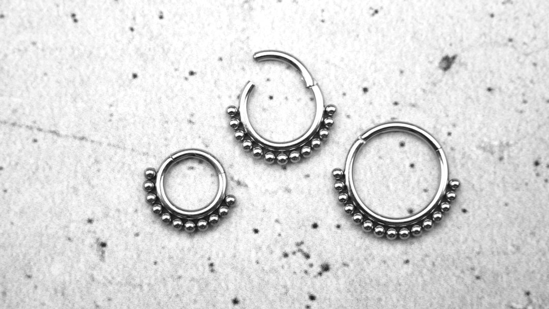 Piercing Ring Septum Chirurgenstahl 1,2mm 16g - 1A/10