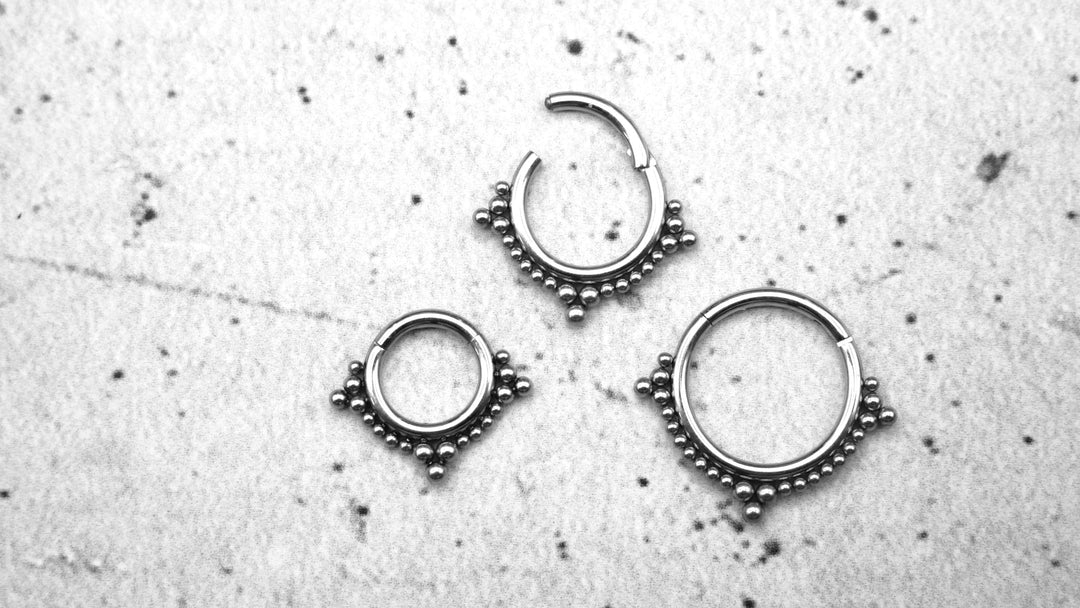 Piercing Ring Septum Chirurgenstahl 1,2mm 16g - 1A/08