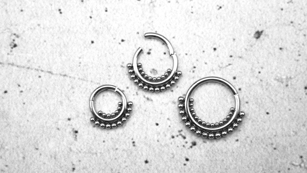 Piercing Ring Septum Chirurgenstahl 1,2mm 16g - 1A/10