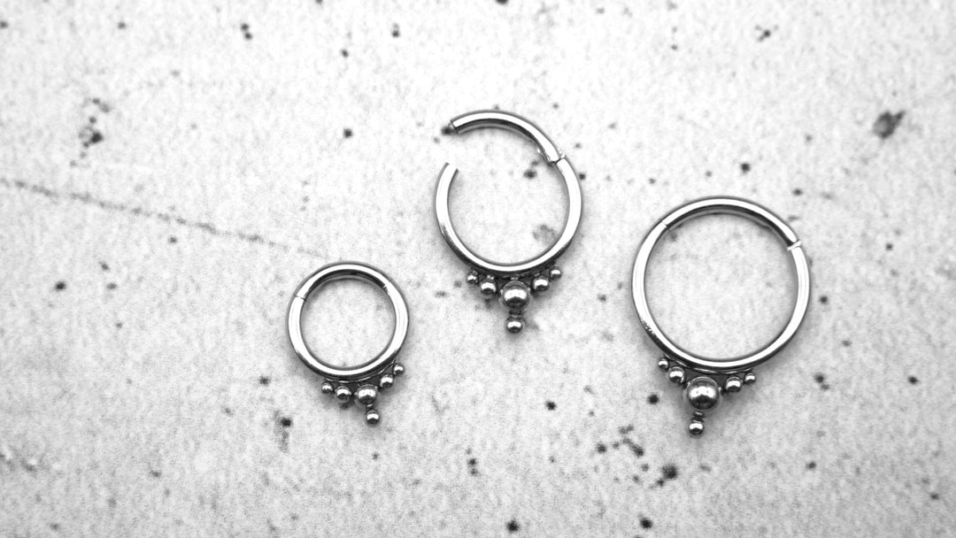 Piercing Ring Septum Chirurgenstahl 1,2mm 16g - 1A/09