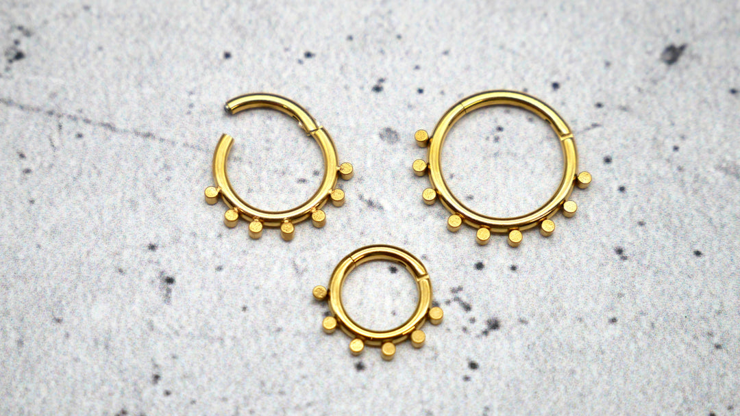Piercing Ring Septum Chirurgenstahl 1,2mm 16g - 1A/11