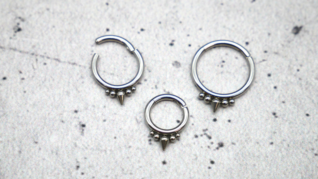 Piercing Ring Septum Chirurgenstahl 1,2mm 16g - 1A/11