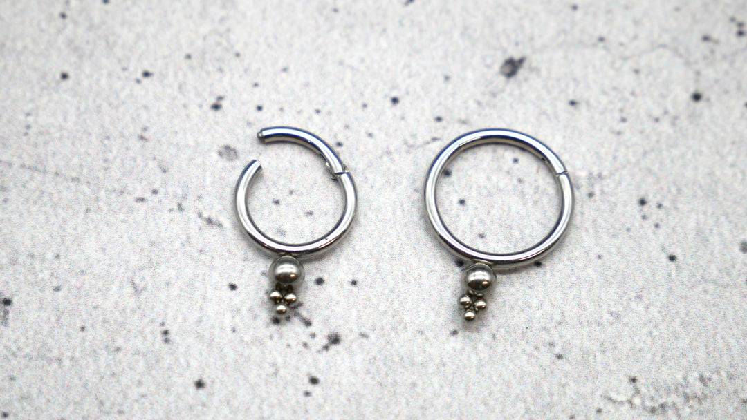 Piercing Ring Septum Chirurgenstahl 1,2mm 16g - 1A/09