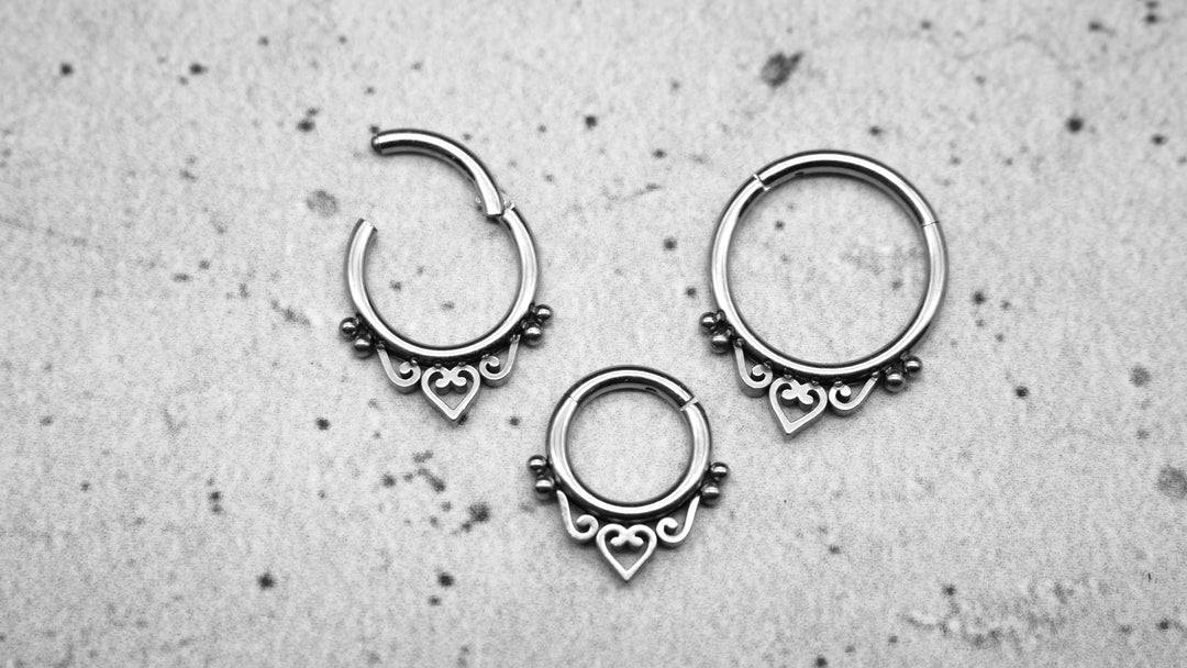 Piercing Ring Septum Chirurgenstahl 1,2mm 16g - 1A/07