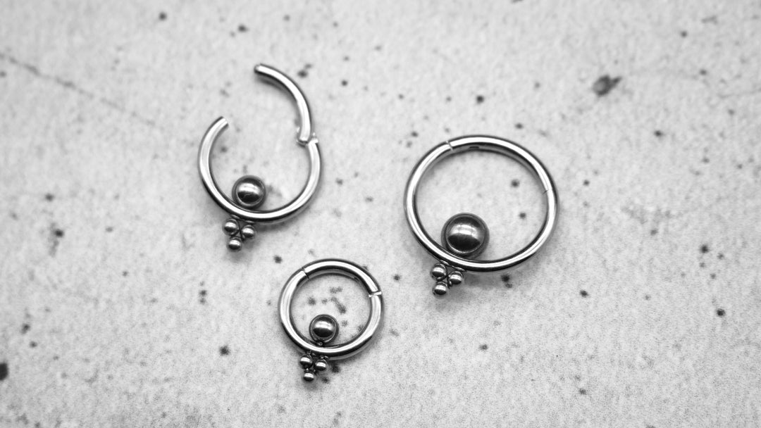 Piercing Ring Septum Chirurgenstahl 1,2mm 16g - 1A/09