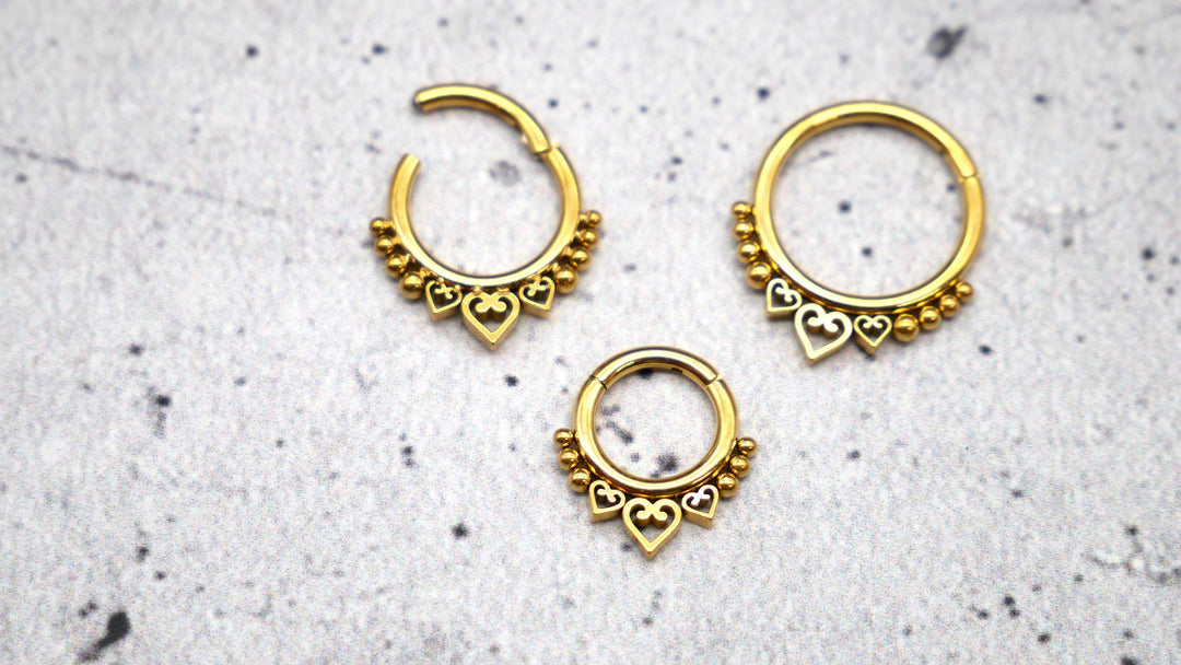 Piercing Ring Septum Chirurgenstahl 1,2mm 16g - 1A/07