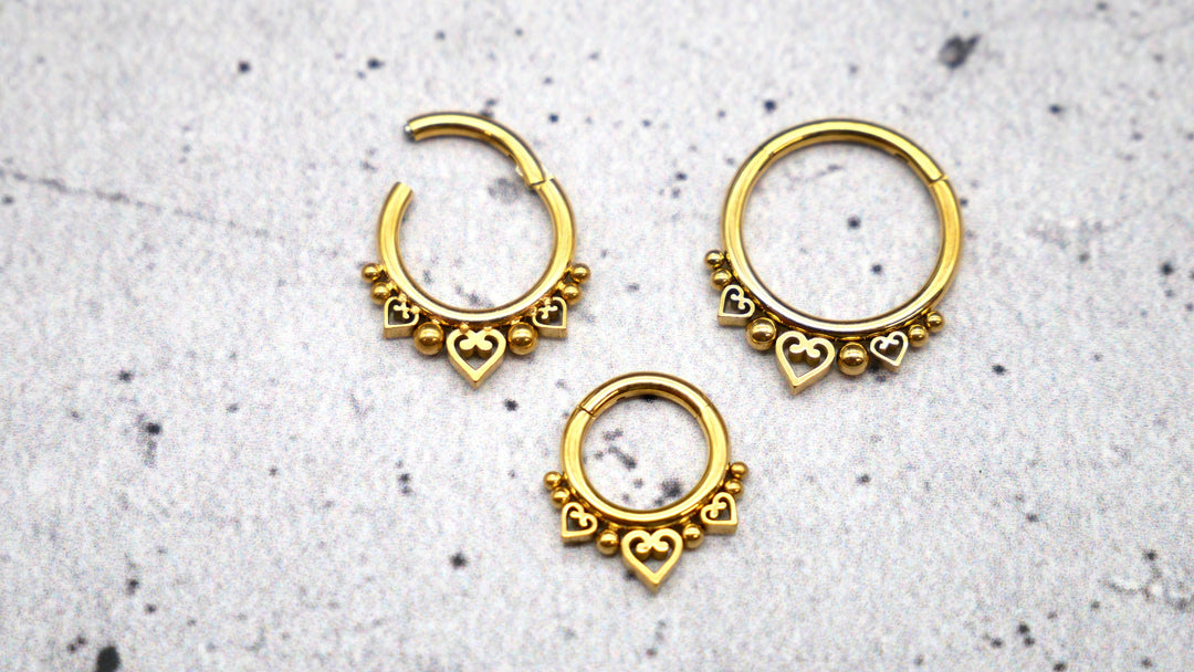 Piercing Ring Septum Chirurgenstahl 1,2mm 16g - 1A/07