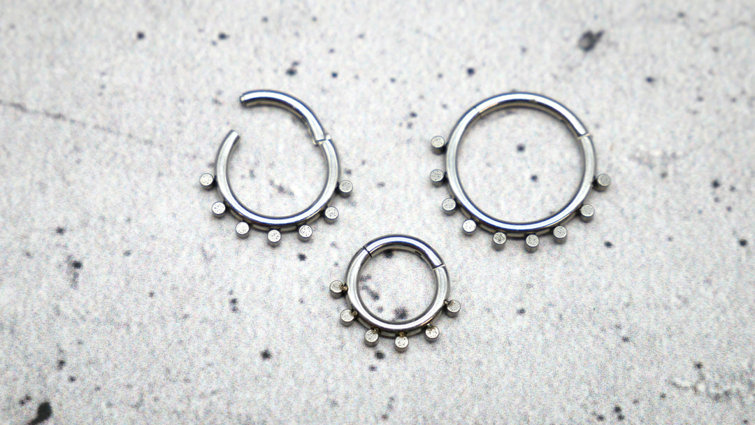 Piercing Ring Septum Chirurgenstahl 1,2mm 16g - 1A/11