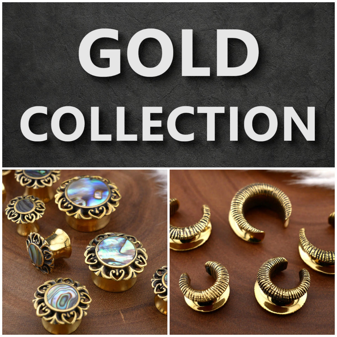 Plug & Tunnel - Kollektion - Farbe Gold