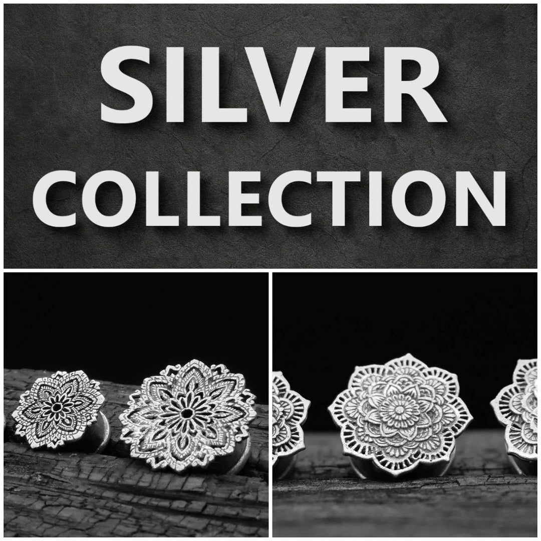 Plug & Tunnel - Kollektion - Farbe Silber