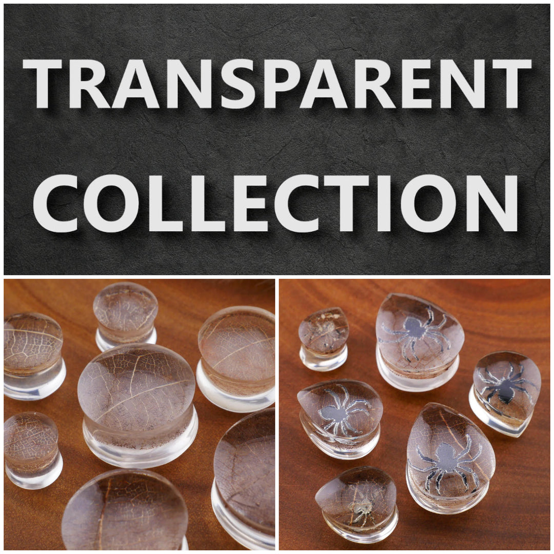 Plug & Tunnel - Kollektion - Farbe Transparent