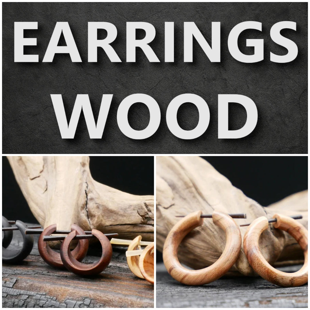 Ohrringe - Kollektion - Material Holz