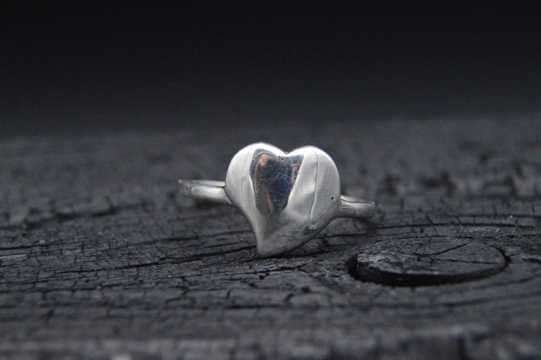 925er Silber Ring HEART
