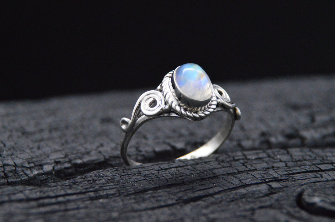 925er Silber Ring LUNA