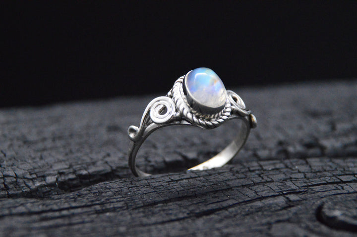 925er Silber Ring LUNA