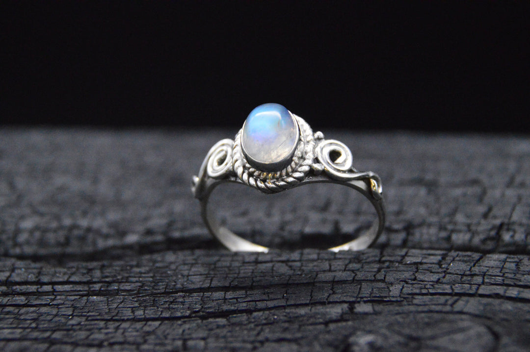 925er Silber Ring LUNA