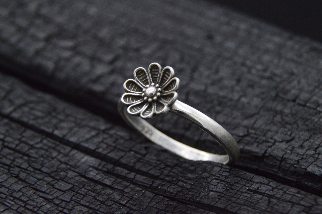 925er Silber Ring FLOWER