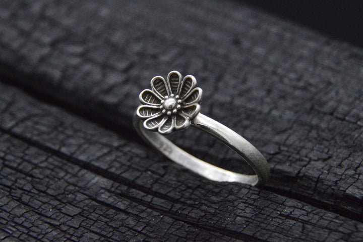 925er Silber Ring FLOWER