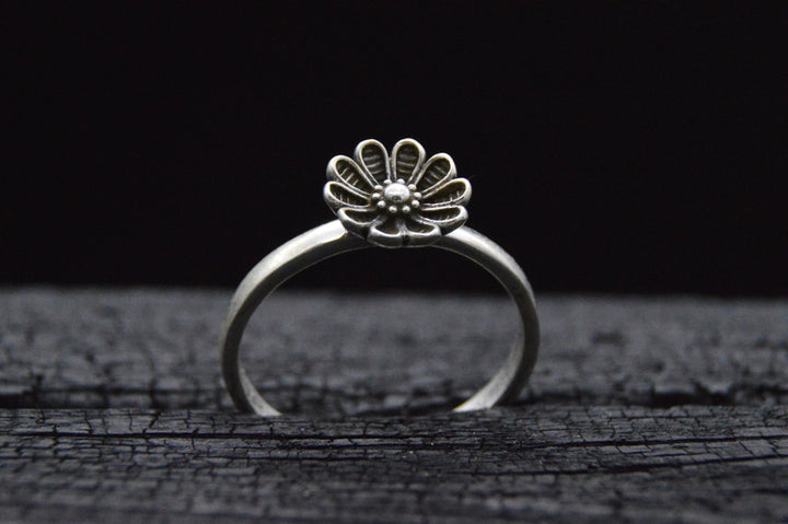 925er Silber Ring FLOWER