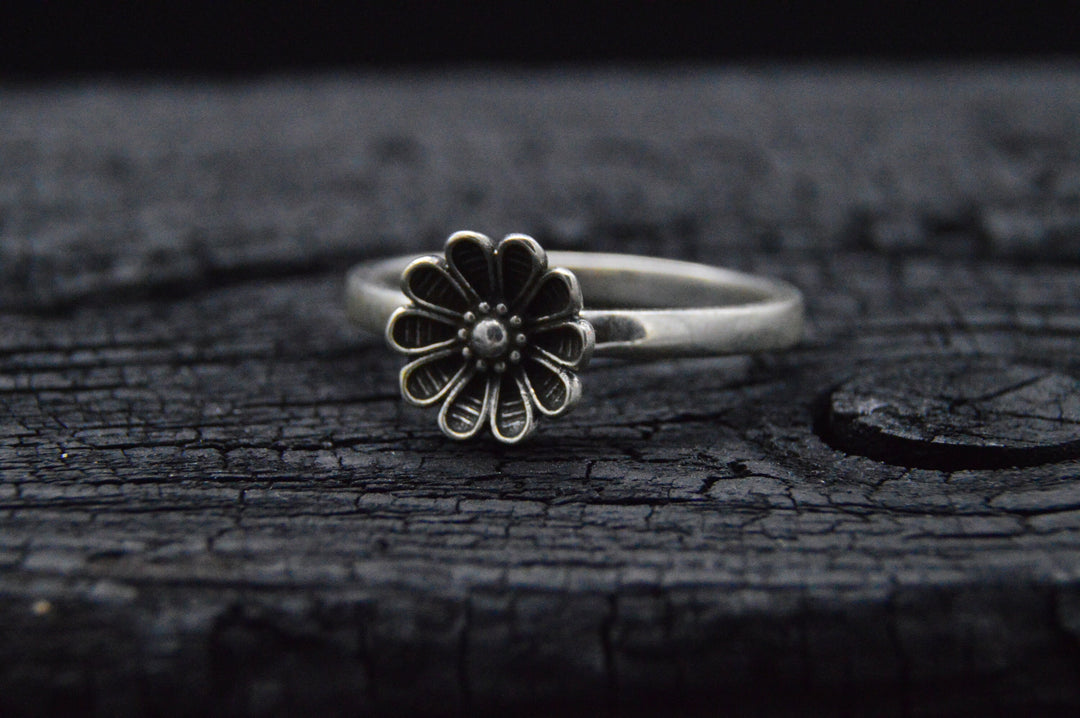 925er Silber Ring FLOWER