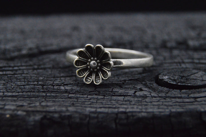 925er Silber Ring FLOWER