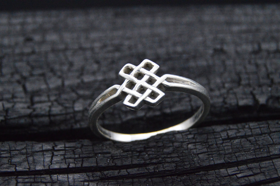 925er Silber Ring KARMA