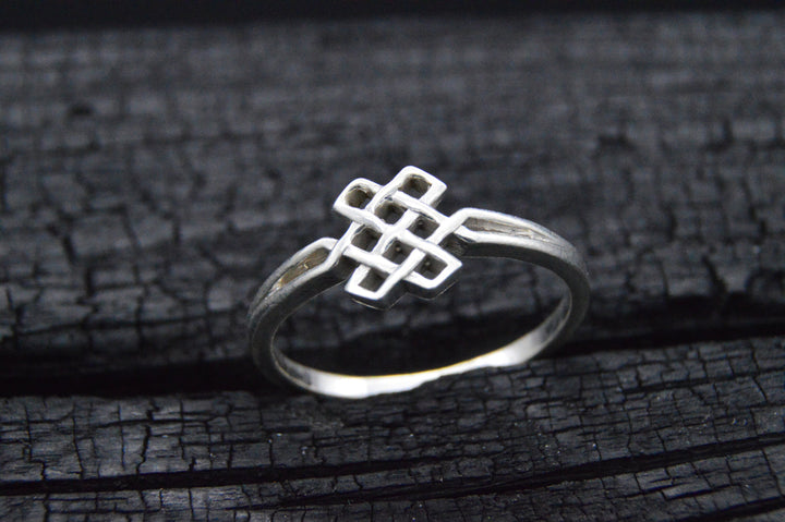 925er Silber Ring KARMA