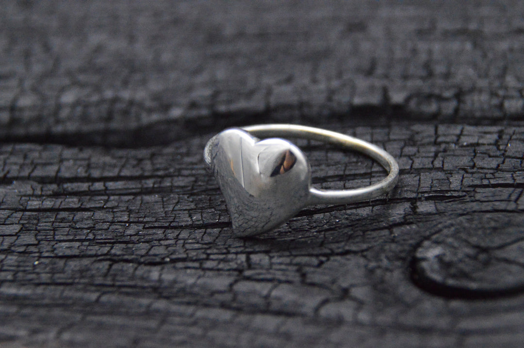 925er Silber Ring HEART