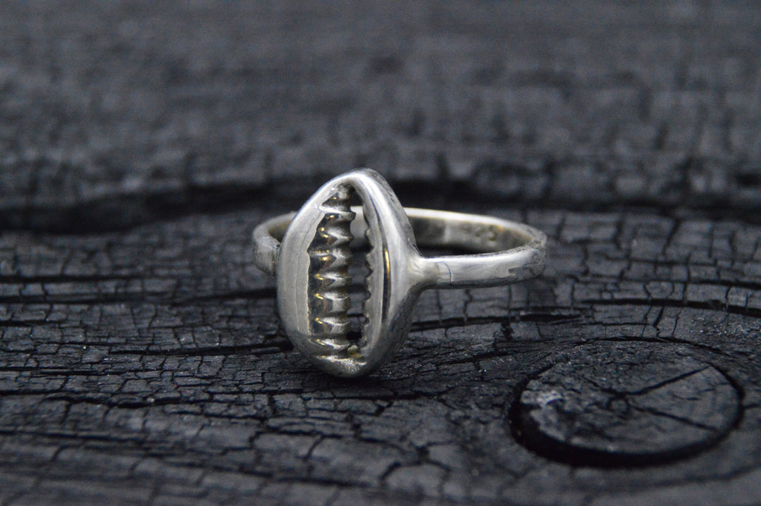 925er Silber Ring OPEN WATER