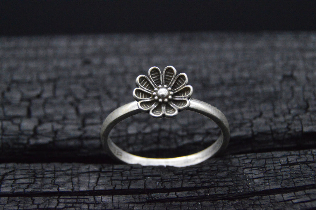 925er Silber Ring FLOWER