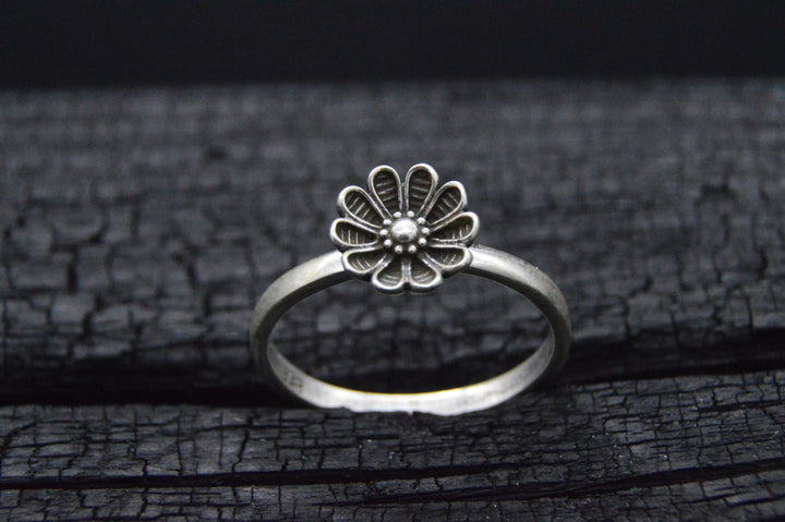 925er Silber Ring FLOWER