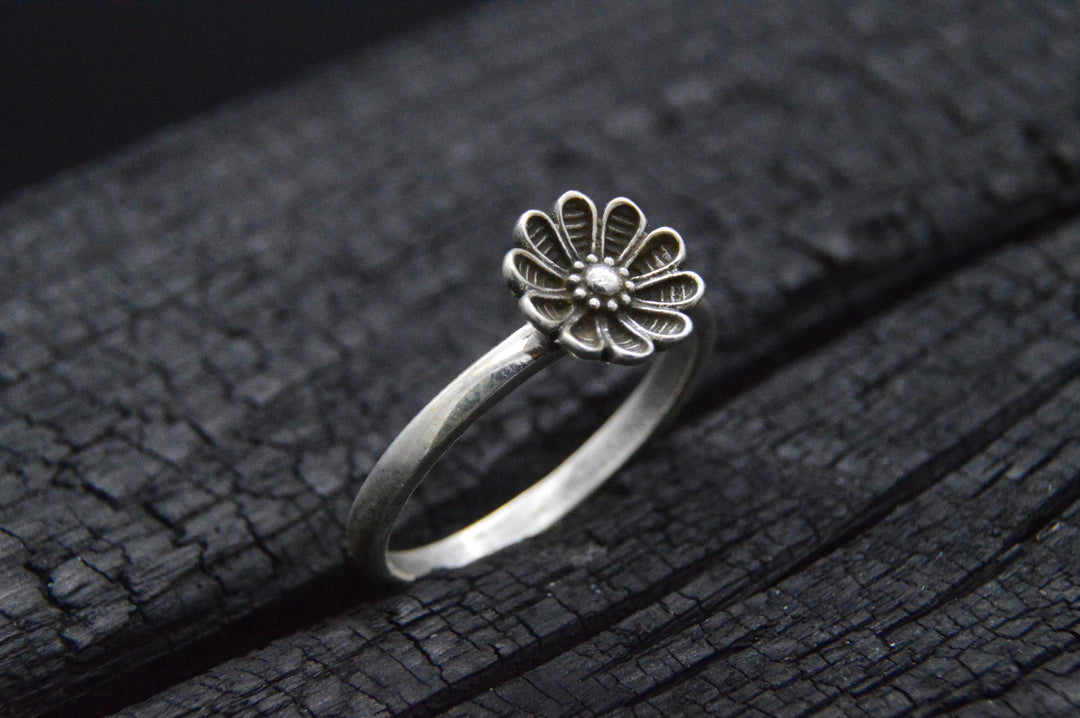 925er Silber Ring FLOWER