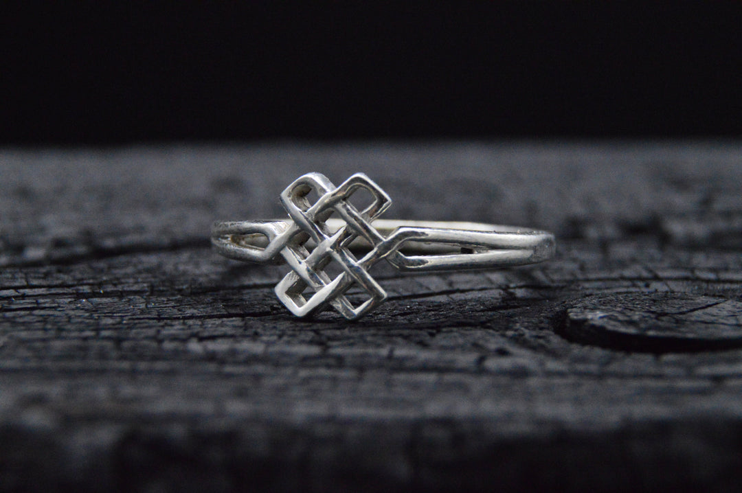 925er Silber Ring KARMA