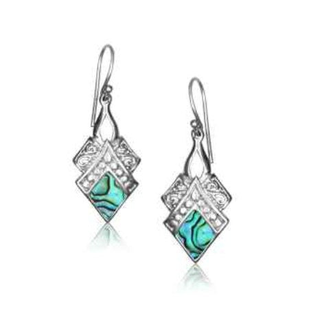 925er Ohrringe JENNA mit Abalone - GG-2