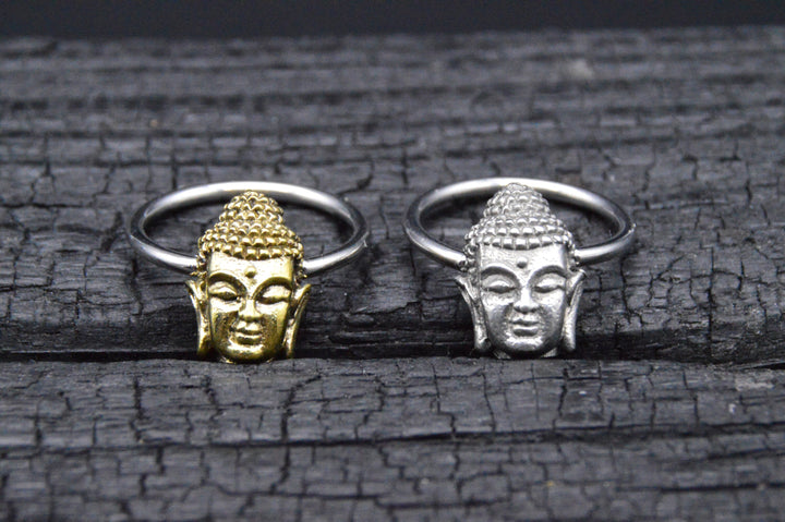 Ohrring Ball Closed Ring - Buddha - 1K/02