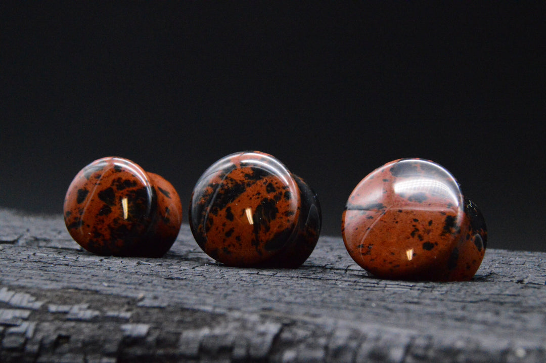 1x Plug aus Mahogany Obsidian - J1