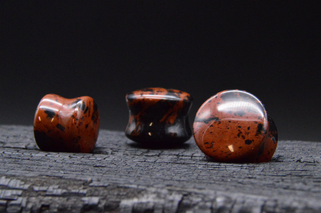1x Plug aus Mahogany Obsidian - J1