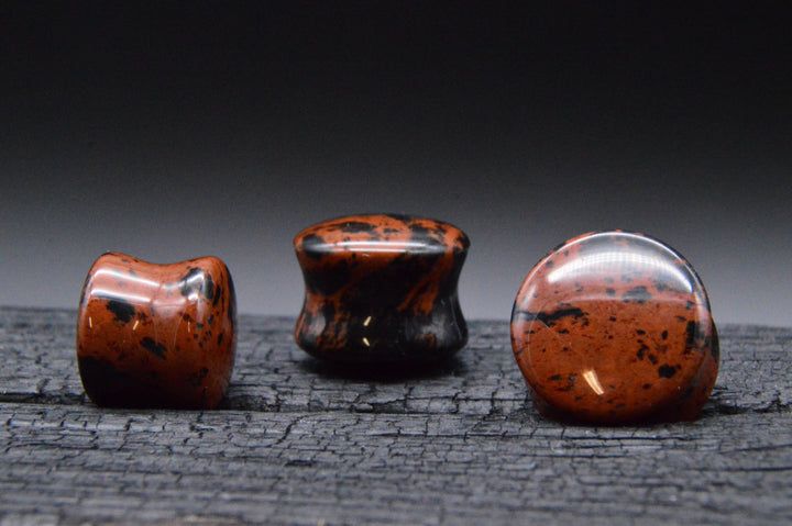 1x Plug aus Mahogany Obsidian - J1