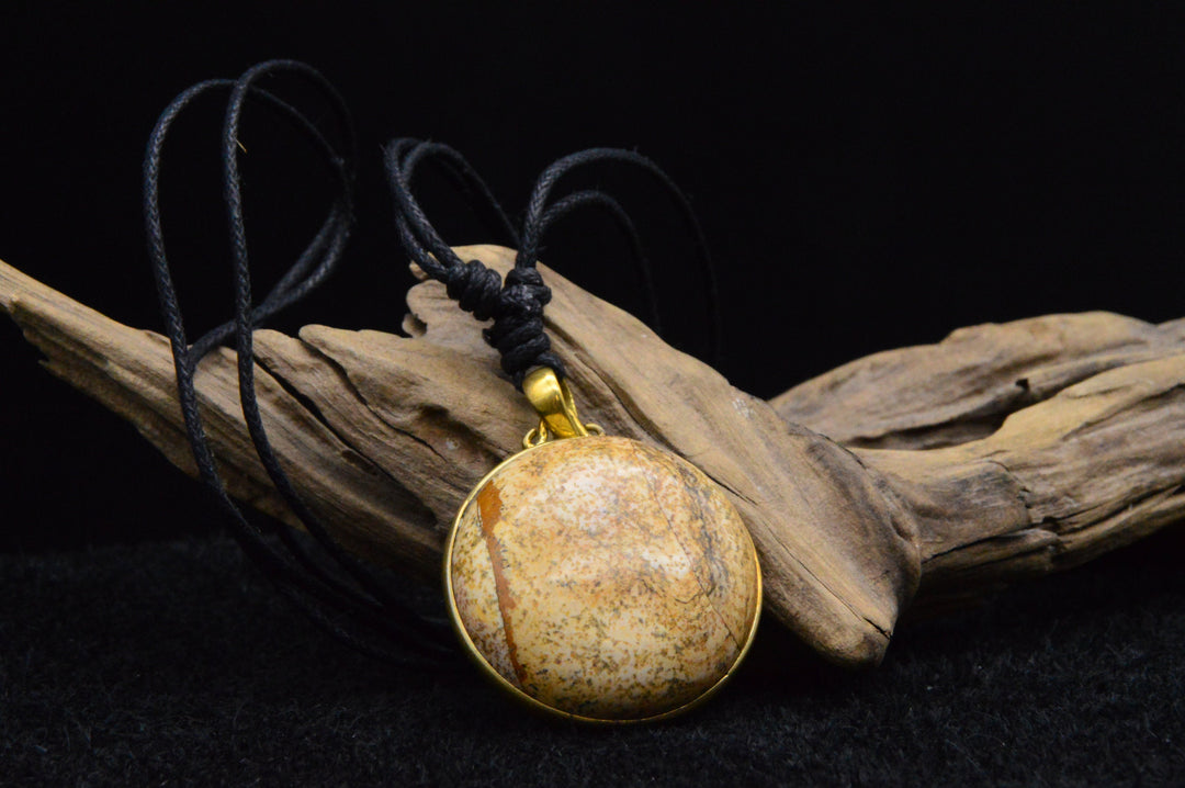 Halskette mit Picture Jasper - CC-6