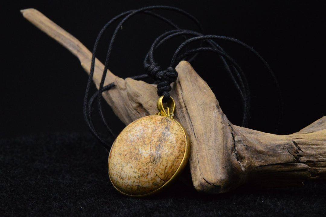 Halskette mit Picture Jasper - CC-6
