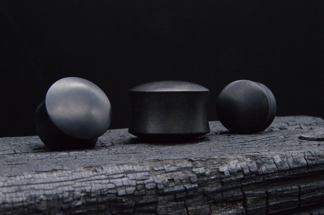 1x Plug Black Arang Wood 2-25mm - C1