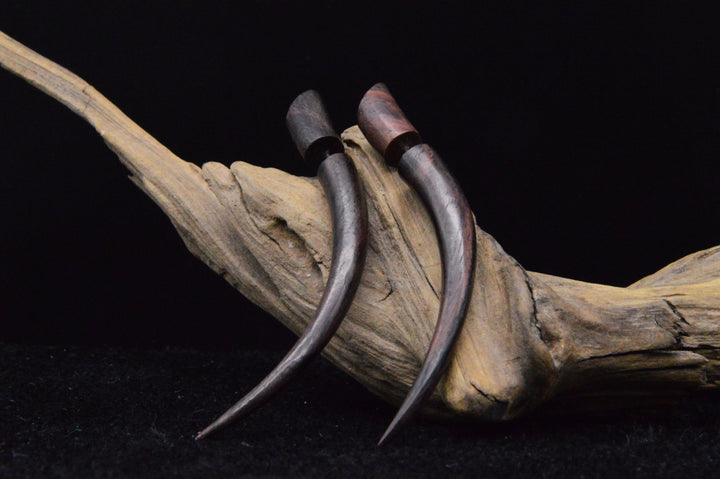 Ohrringe aus Holz filigrane Handarbeit - JJ-3