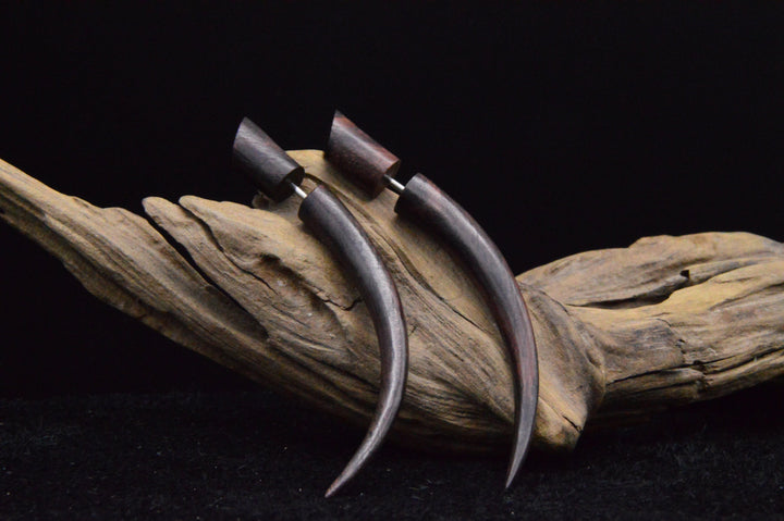 Ohrringe aus Holz filigrane Handarbeit - JJ-3