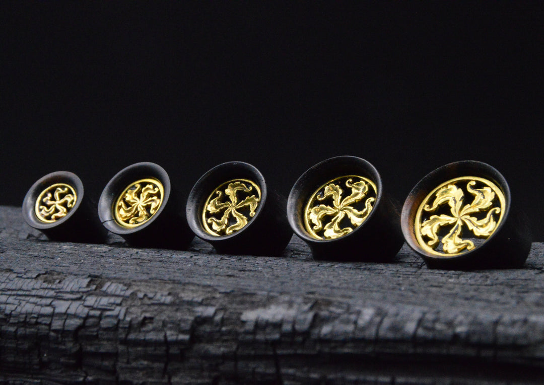 1x Plug Narra Wood 10-18mm - F1